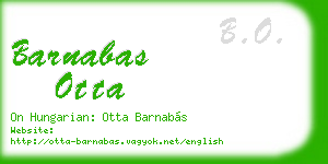 barnabas otta business card